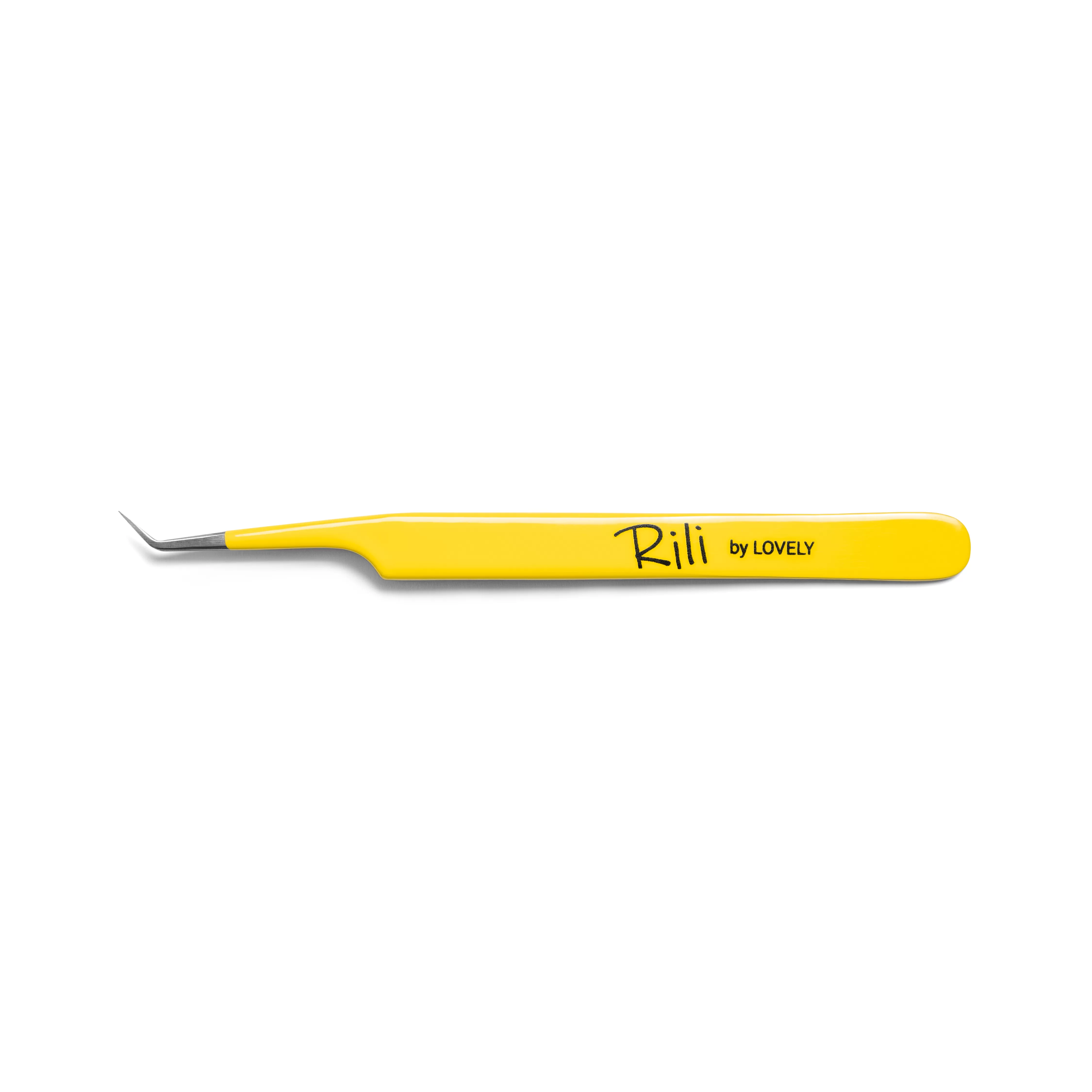 Пинцет для наращивания Rili тип L (7мм) (Yellow line)