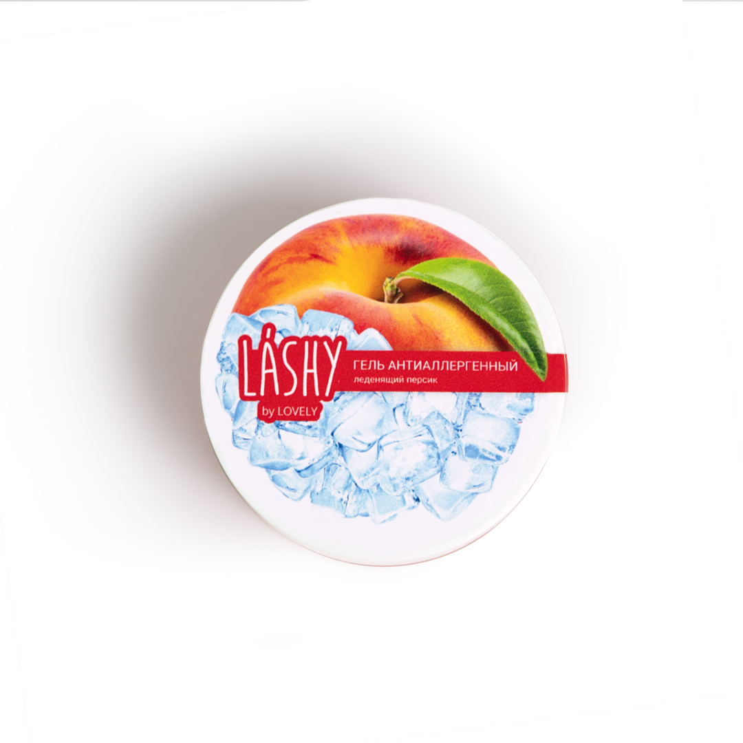 Антиаллергенный гель Lashy c ароматом леденящего персика, 50г