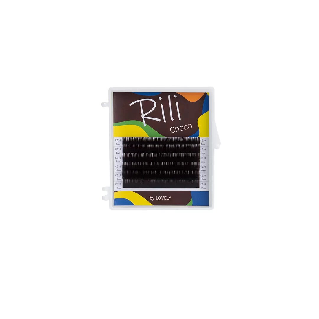 Ресницы тёмно-коричневые Rili Choco - 6 линий – MIX